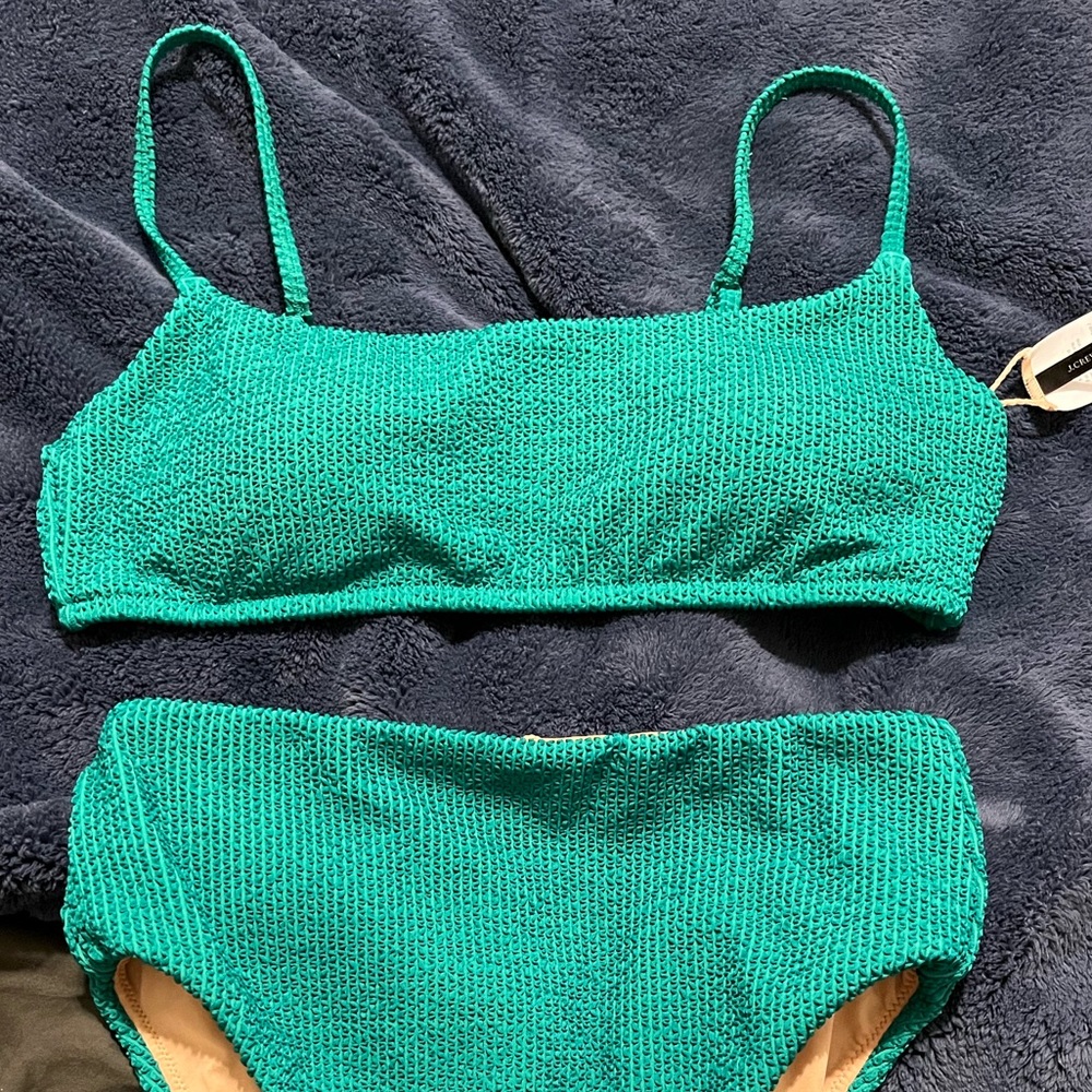 Jcrew textured bikini - strappy top (bottom sold separate)